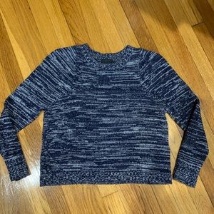 NWOT jcrew cropped boxy marled cashmere sweater